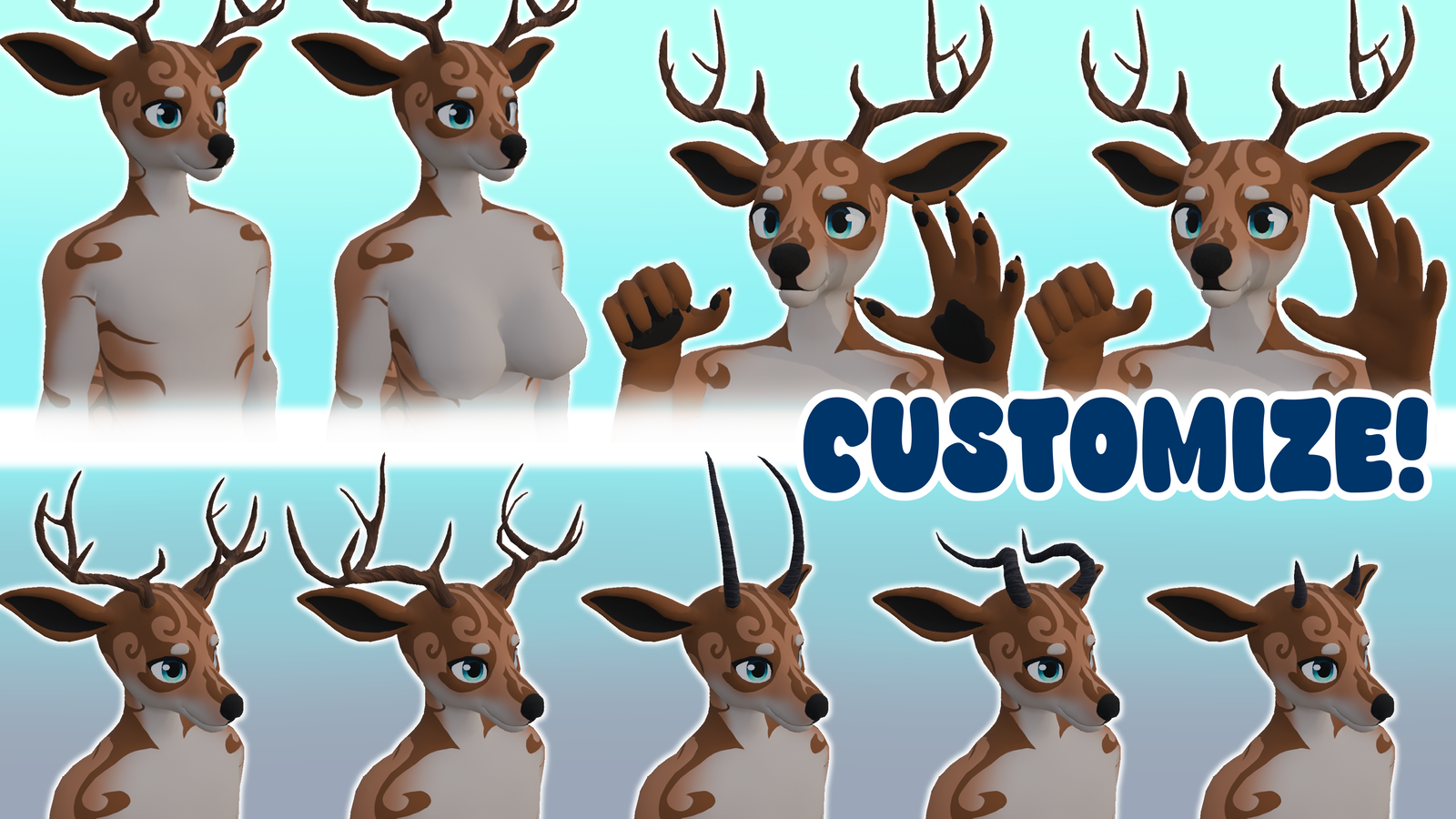 Cerfin [VRChat Deer Avatar Base]