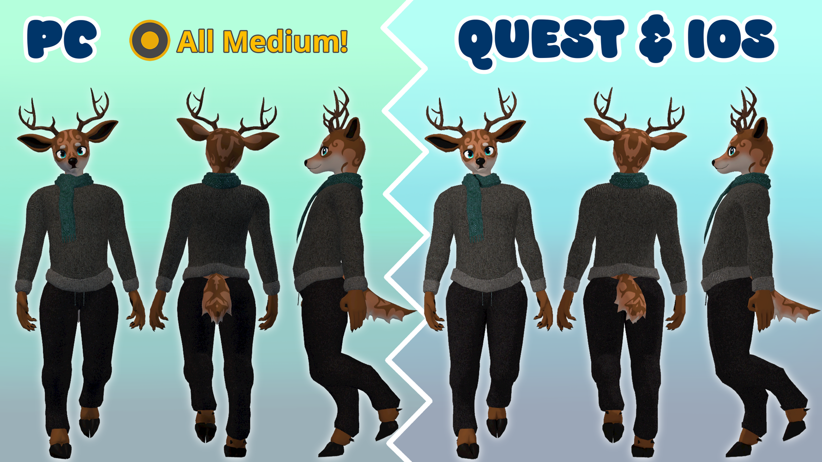 Cerfin [VRChat Deer Avatar Base]
