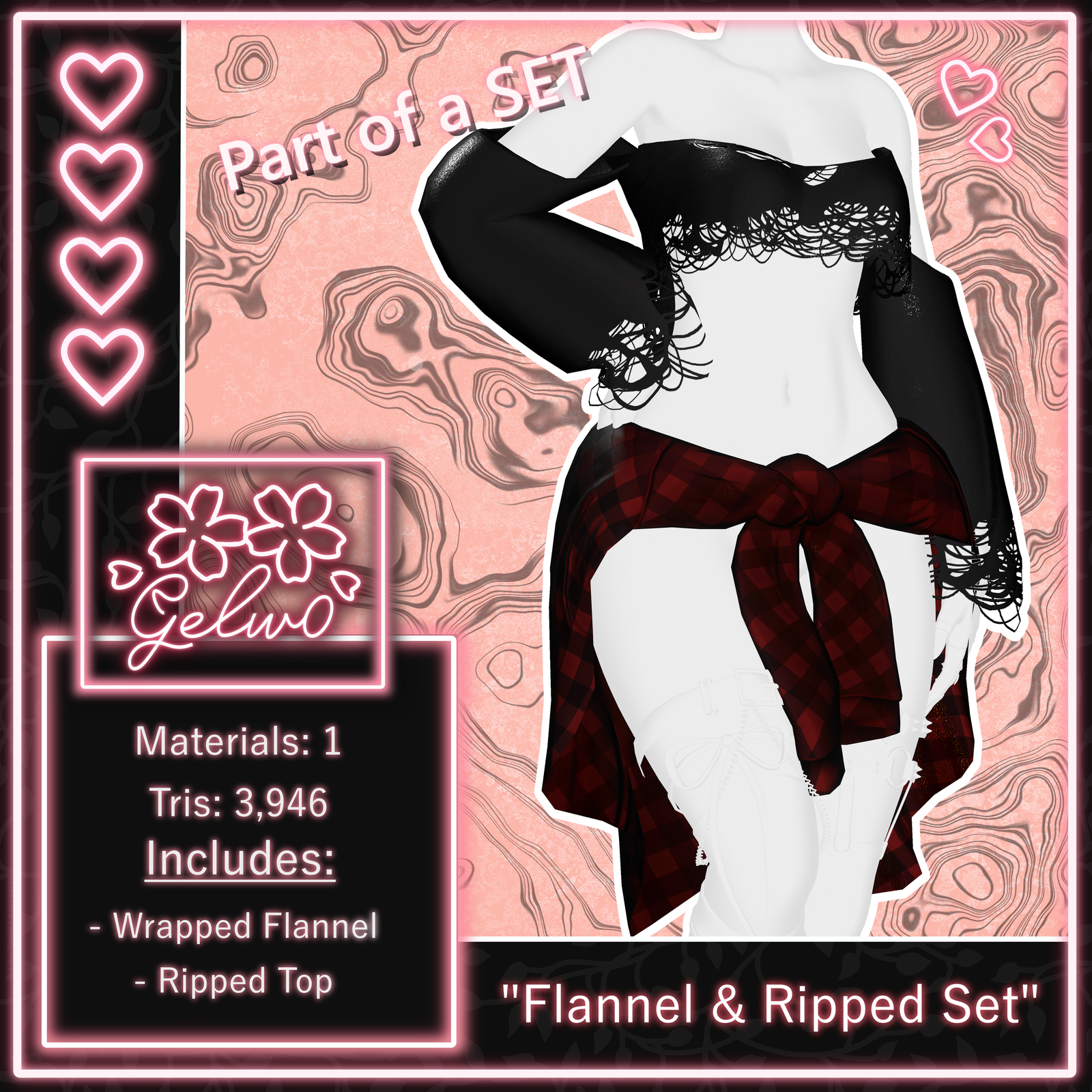 " Flannel & Ripped Set " [ VRBase ]