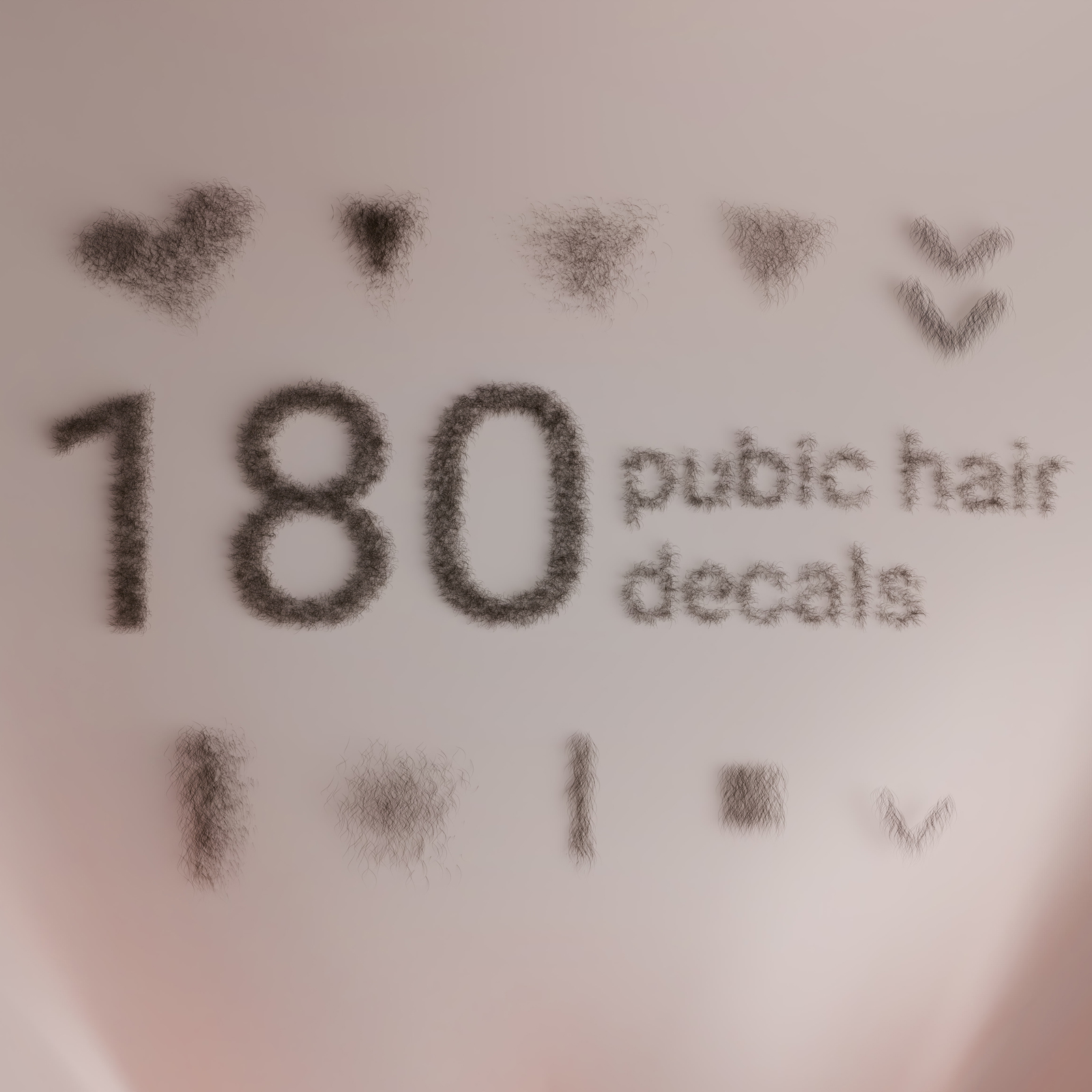 Pubic Hair Decals