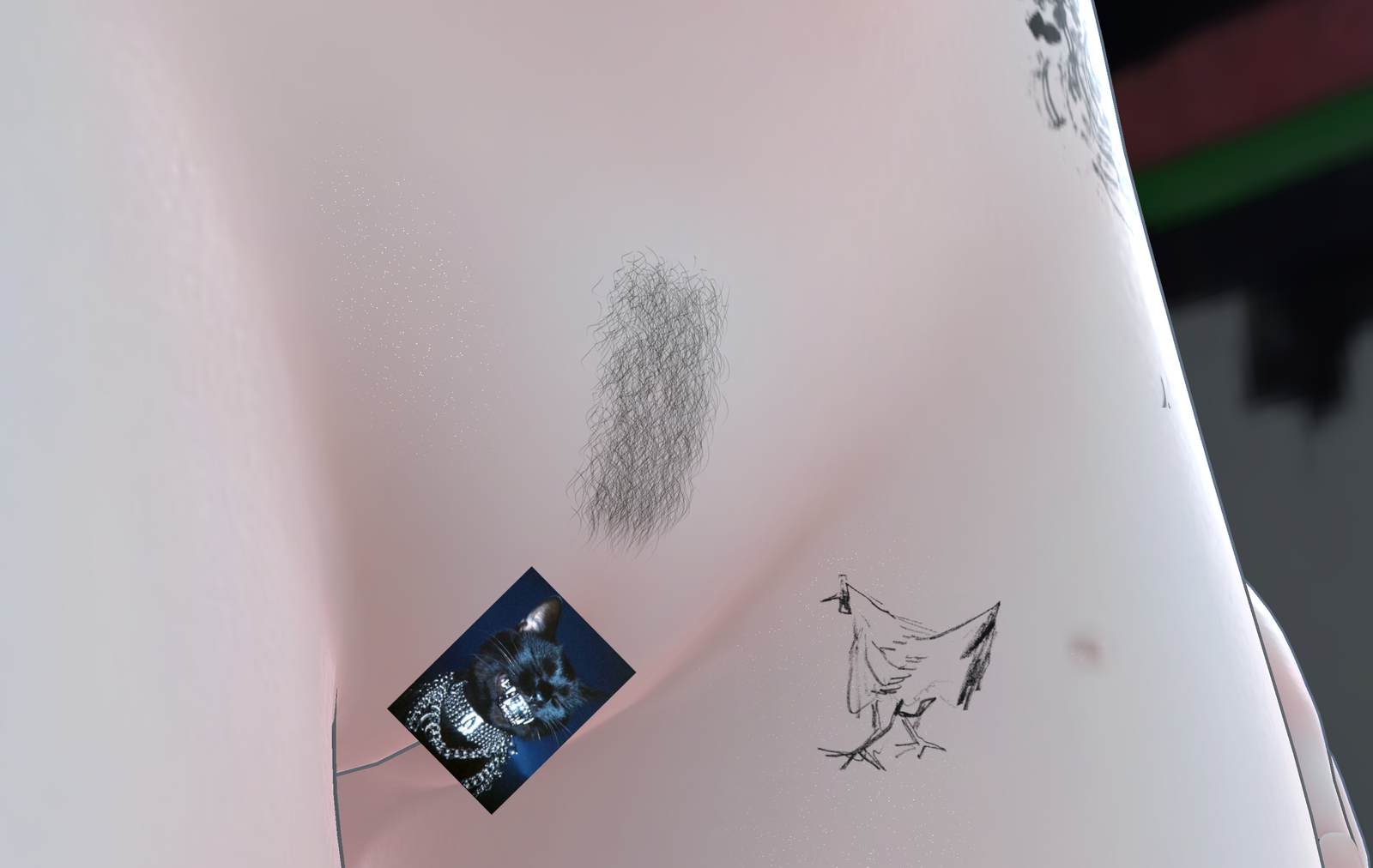 Pubic Hair Decals