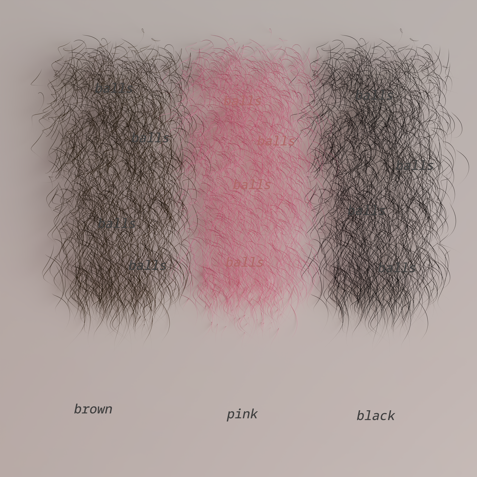 Pubic Hair Decals