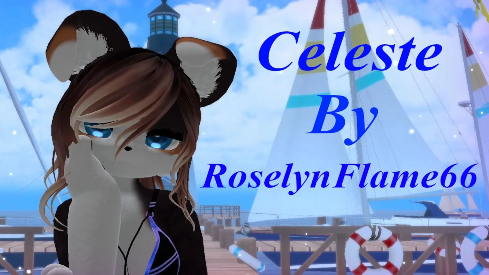 (FACETRACKING) Celeste Deira VRChat Furry Avatar