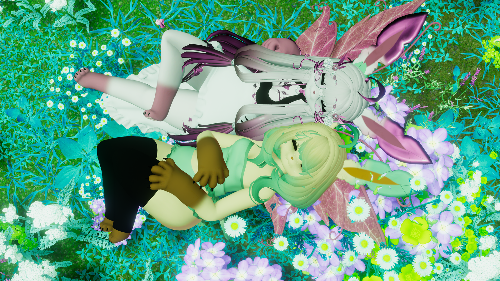 (Facetracking) Leafia the Nature Canine Deira VRChat Avatar (Quest Compatible)