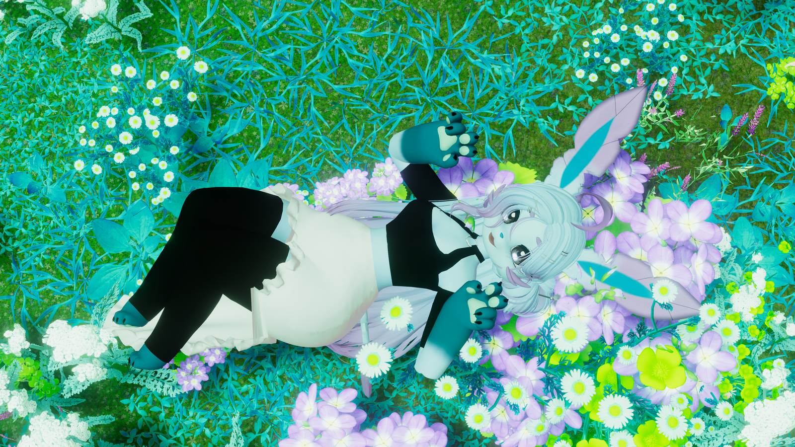 (Facetracking) Leafia the Nature Canine Deira VRChat Avatar (Quest Compatible)