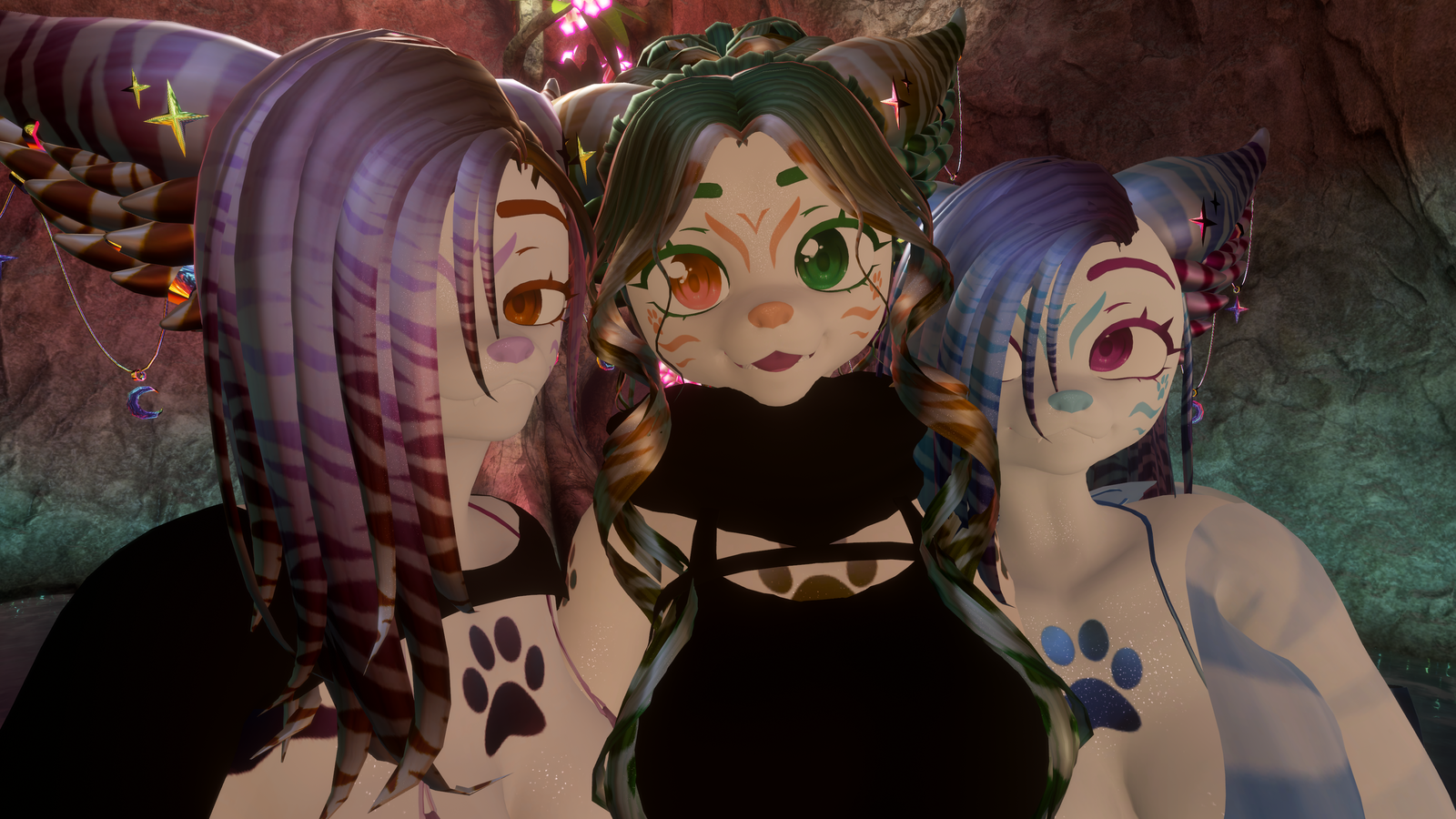 18+ (Facetracking) Kirita the Striped Fox VRChat Vulpup Avatar