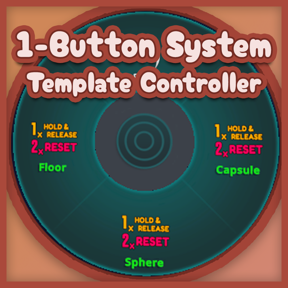 【VRChat】1-Button Menu System Template