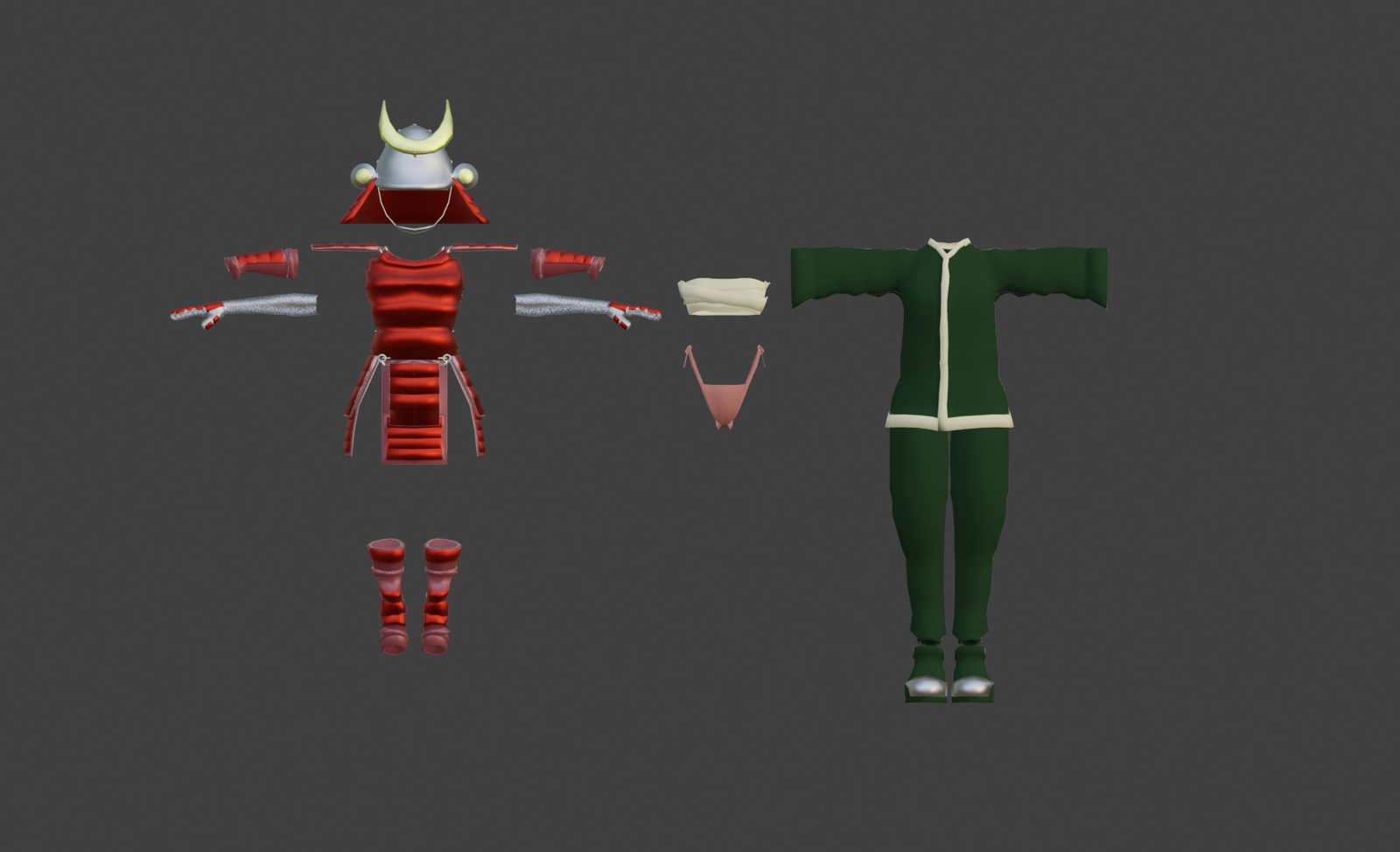Samuraï  Armor (Meiji era 1900s) Outfit