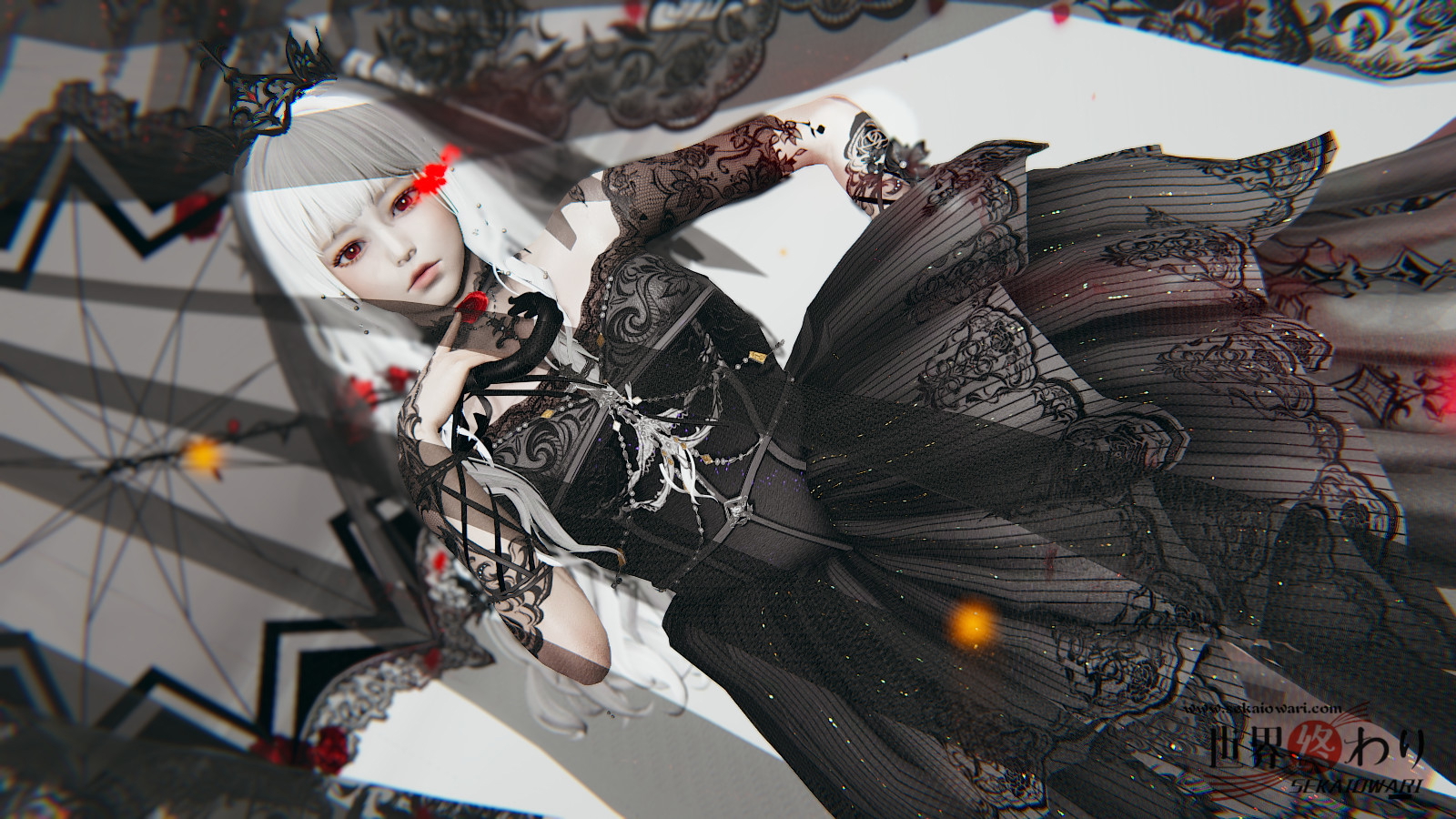 【HoneySelect2/AI*Shoujo】【MOD】——玫瑰倾颓之夜-双色