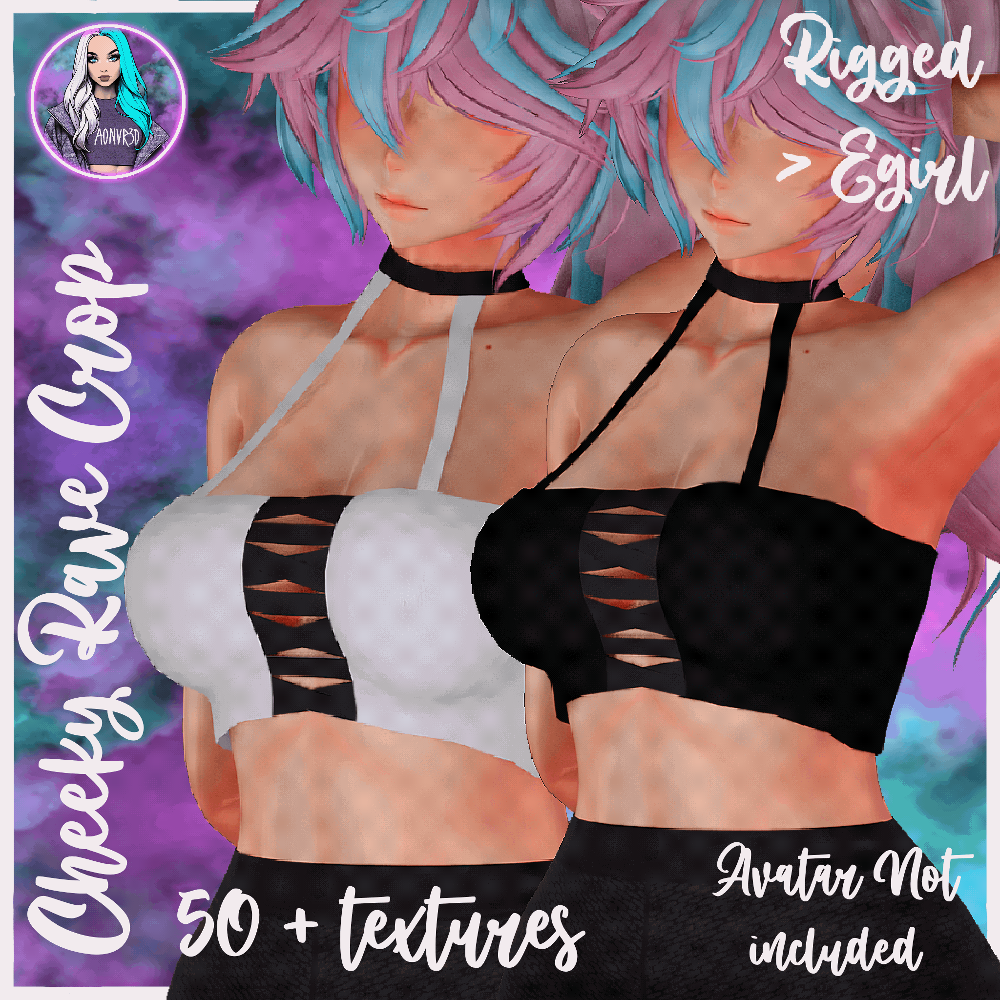 CHEEKY RAVE CROP TOP