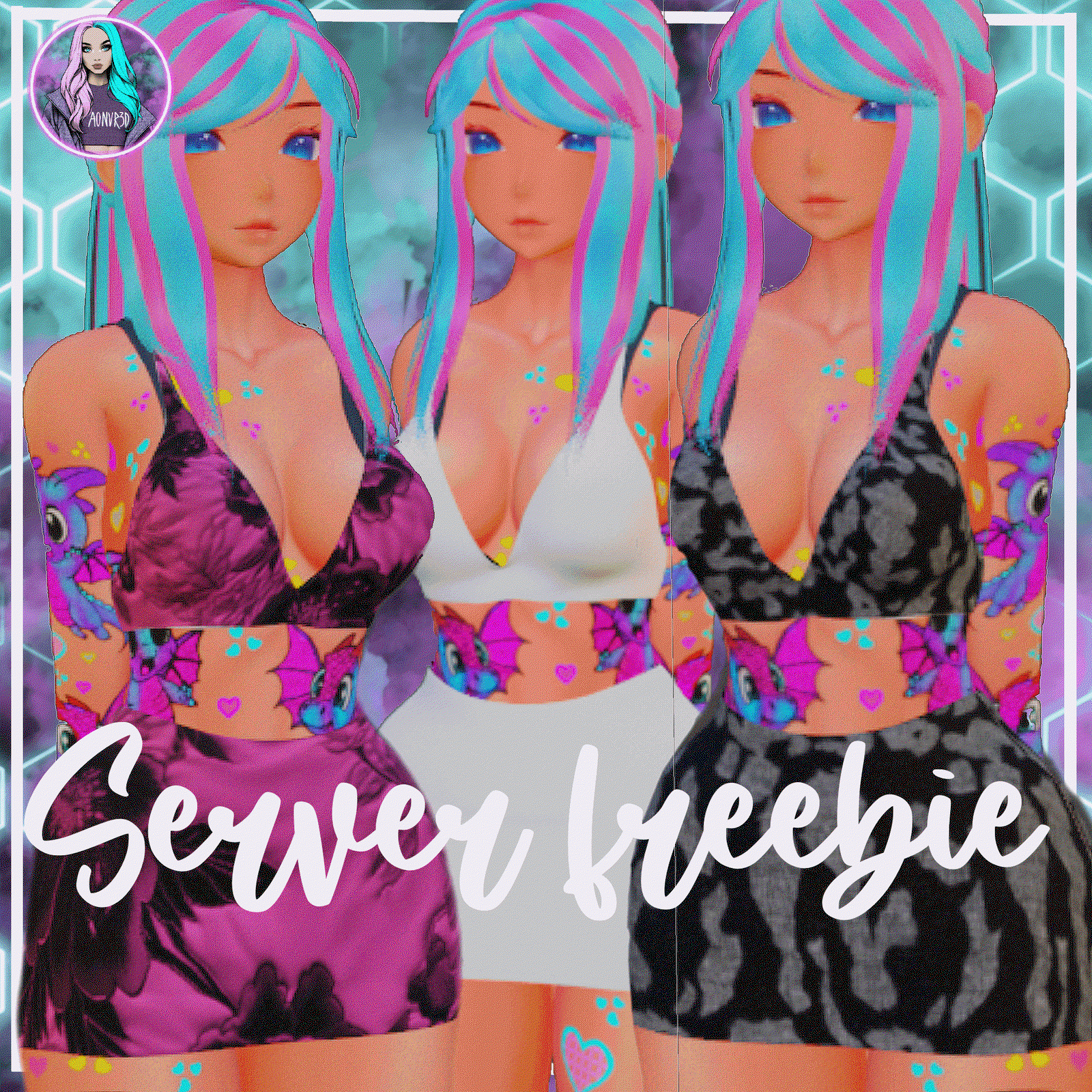 BASIC OUTFIT | CROP TOP | SKIRT | 40 + TEXTURES | EGIRL