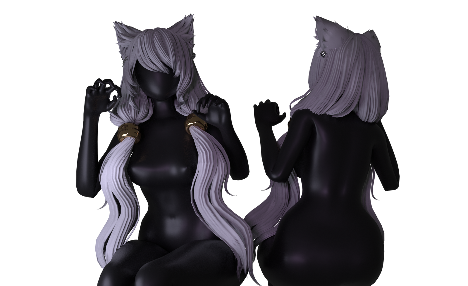 Kitty! Hair/Ears by xarz