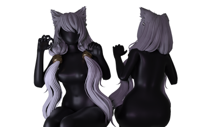 Kitty! Hair/Ears by xarz