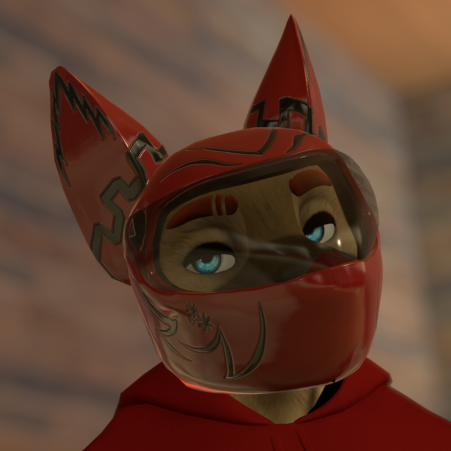 Male Winterpaw Canine - Motorcycle Helmet