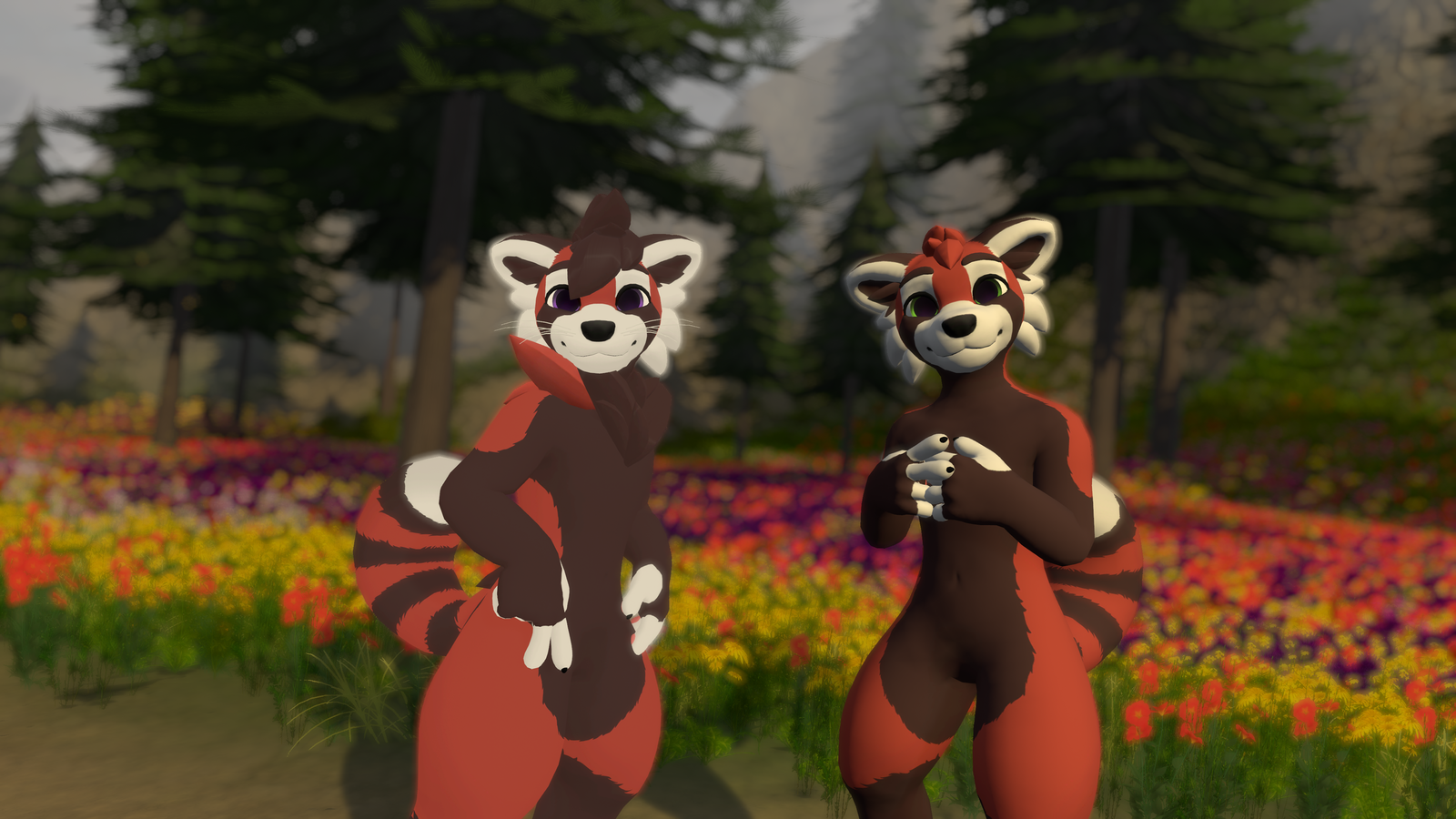 Mini Winterpaw Canine - Red Panda Texture