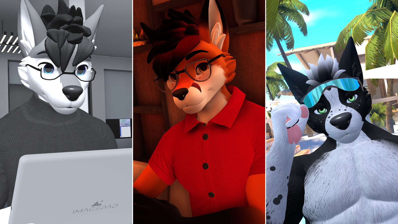 Male Winterpaw Canine - Glasses Collection