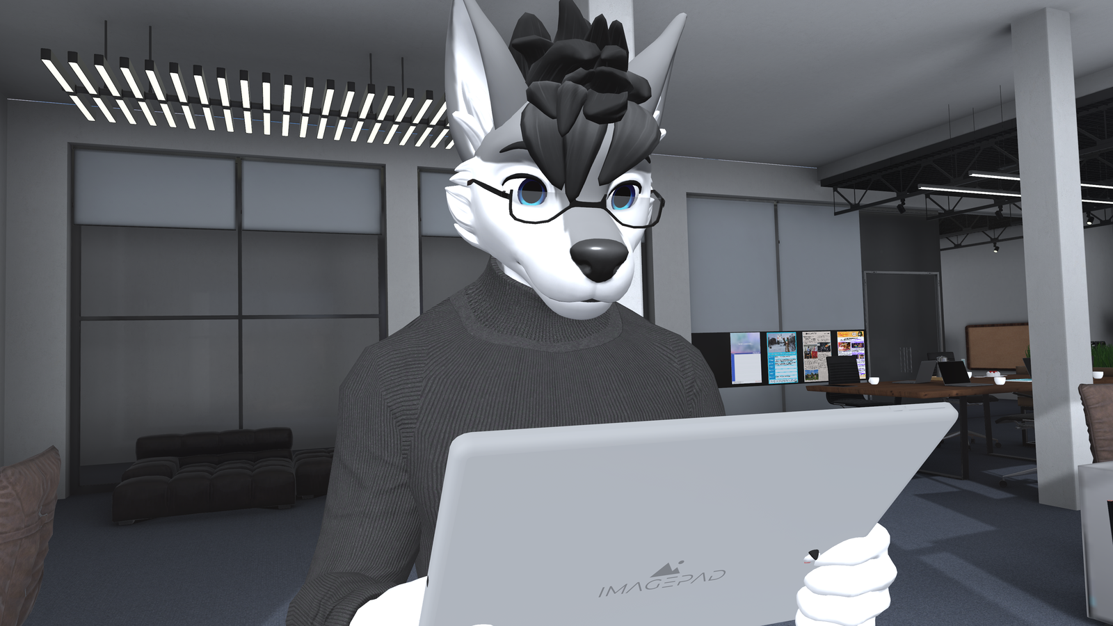 Male Winterpaw Canine - Glasses Collection