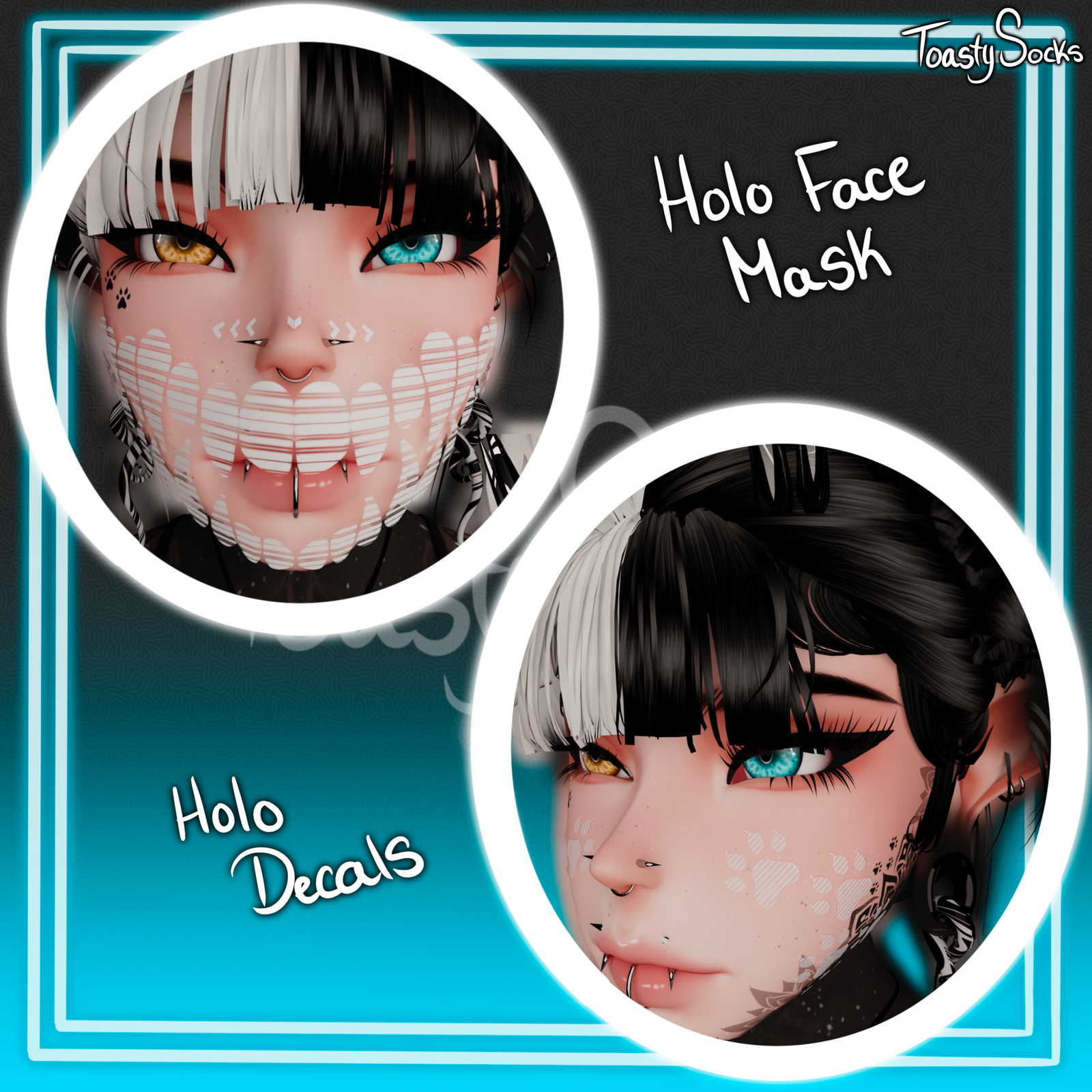 ♨ Holo Mask + Decals
