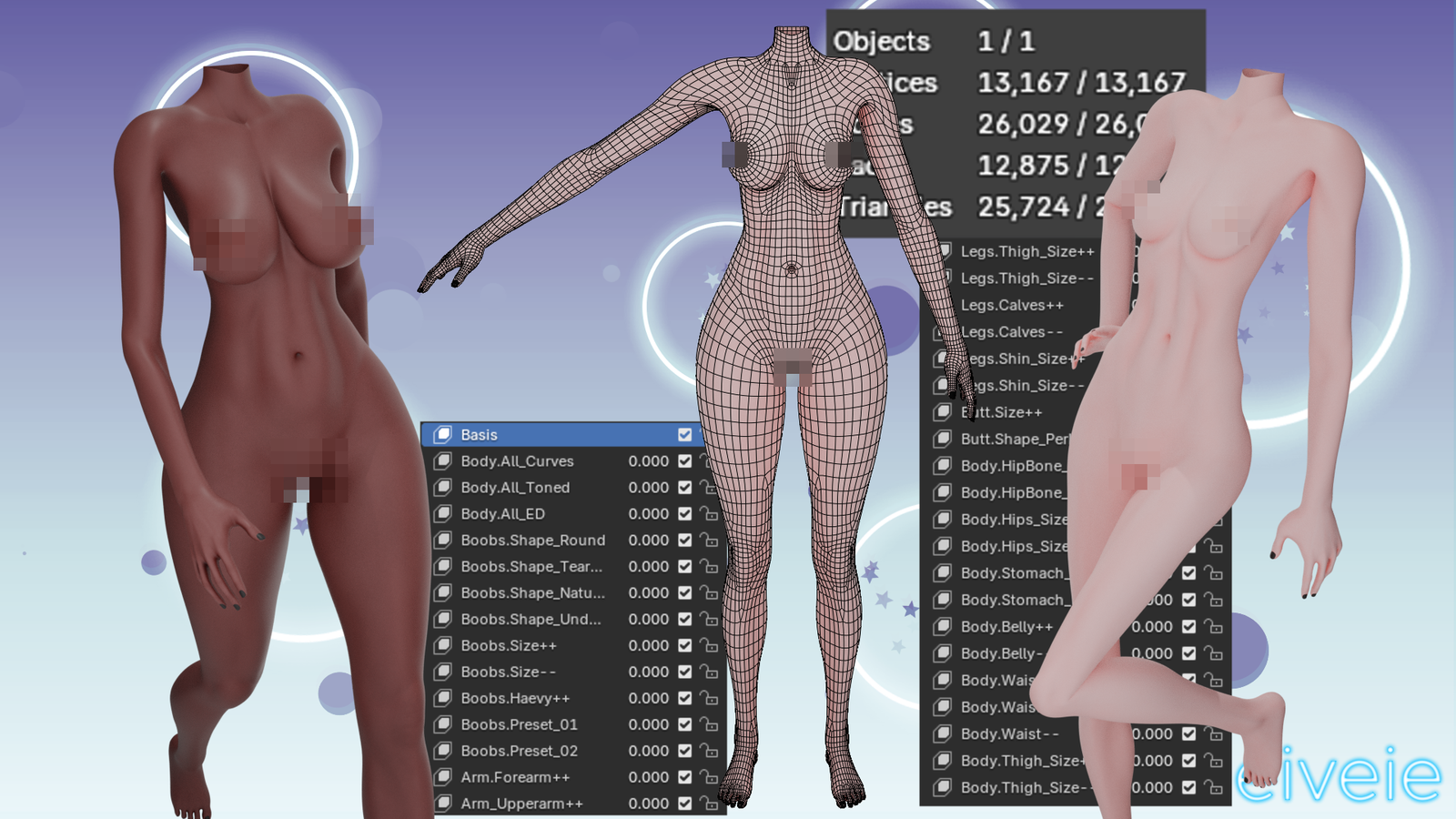 EIVEIE - Slim Female Base