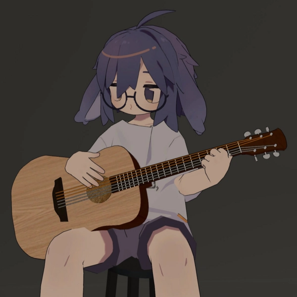 Playable Acoustic Guitar [VRChat] Gesture-Controlled