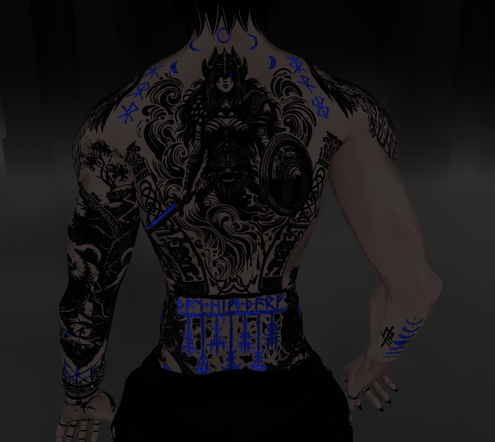 Akii v2 Viking tattoo