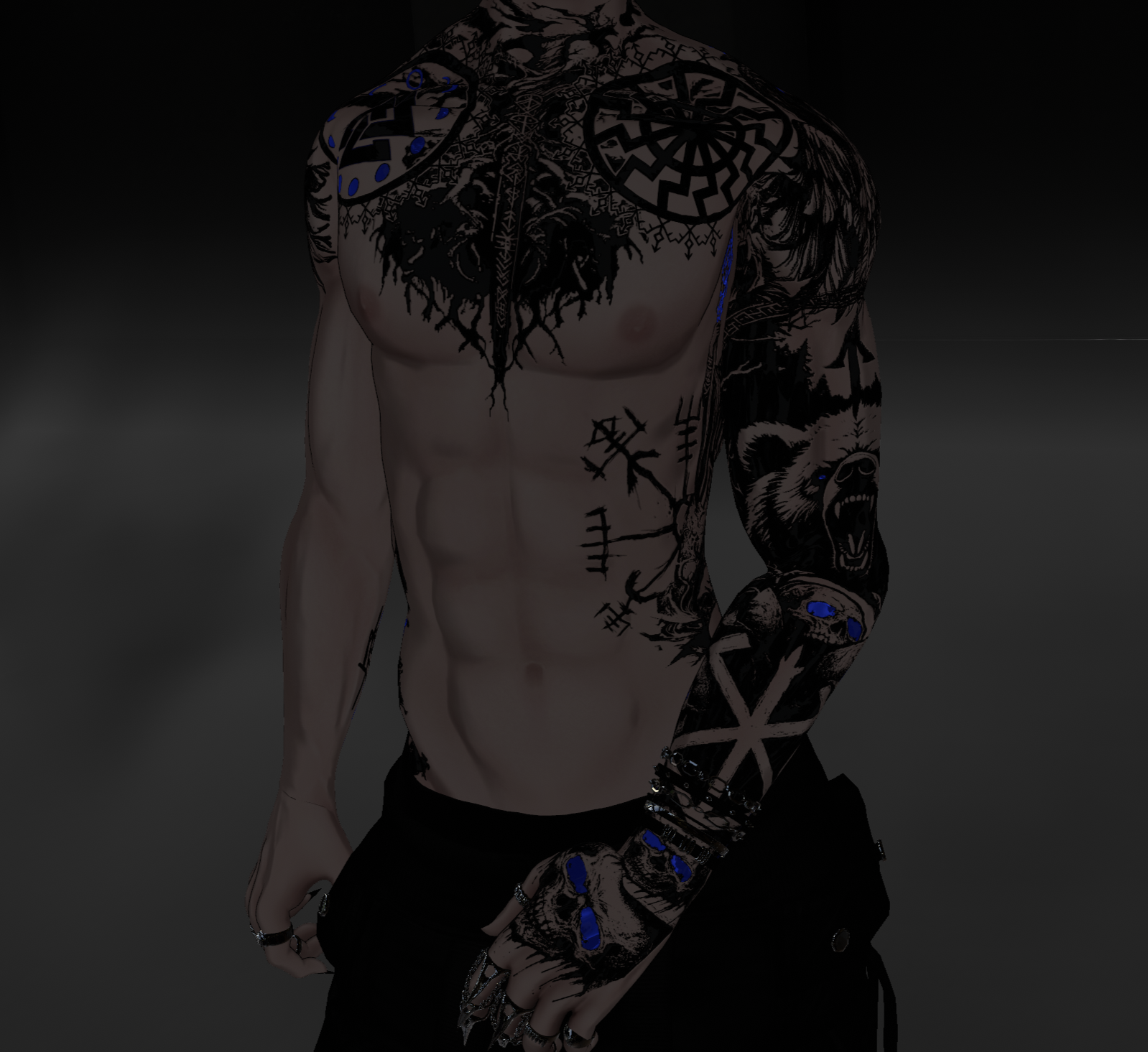 Akii v2 Viking tattoo