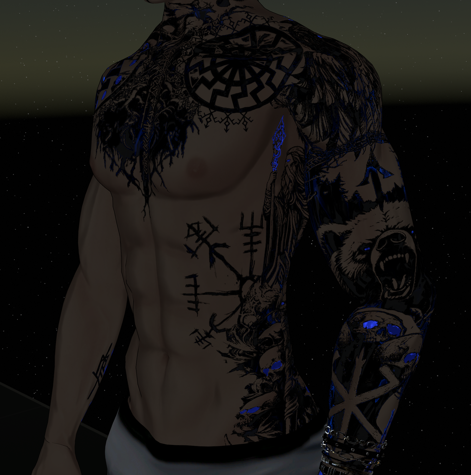 Akii v2 Viking tattoo