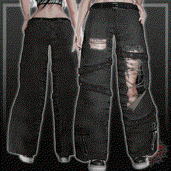 Ripped Strappy Jeans and Tank Top