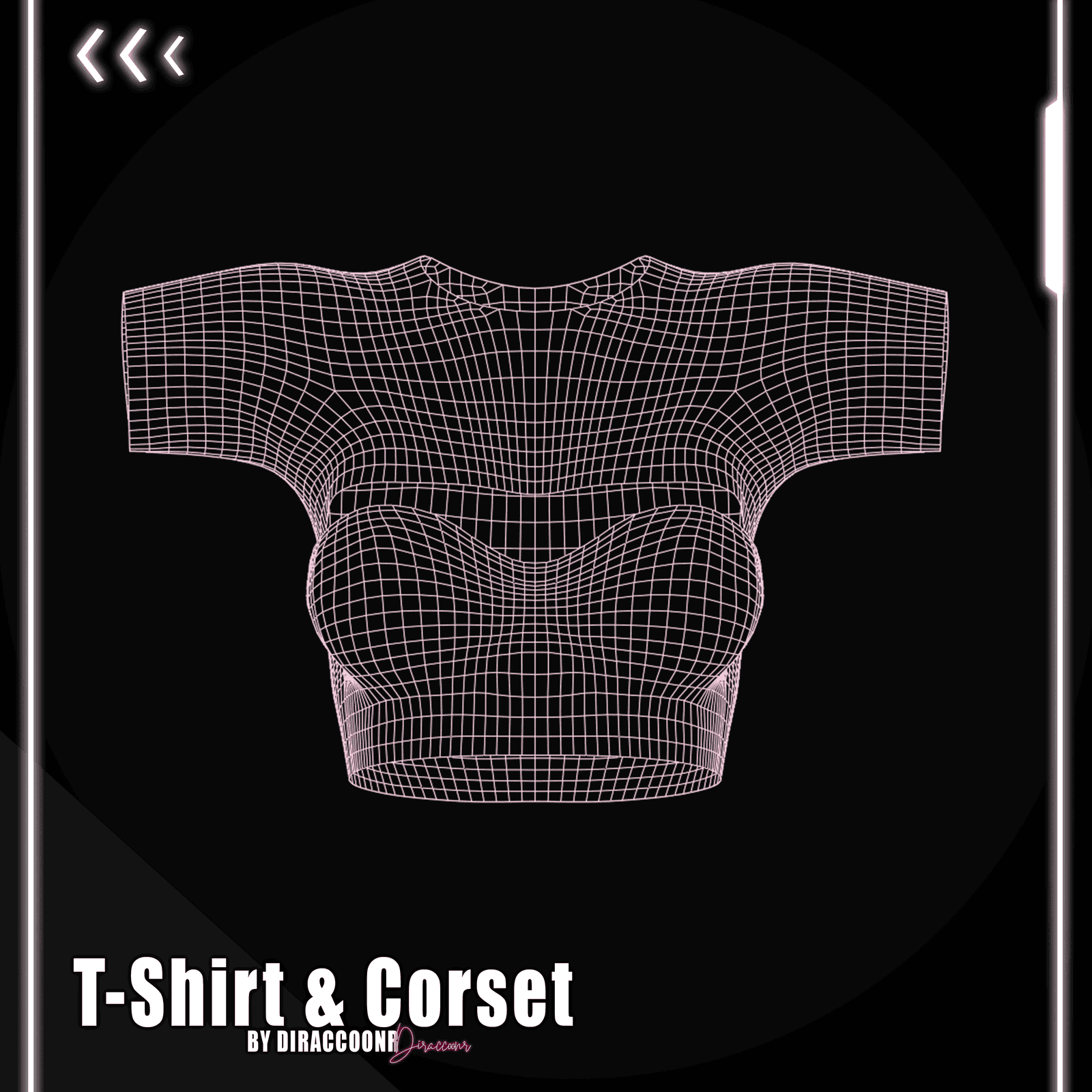 ♡ T-shirt&Corset; Set