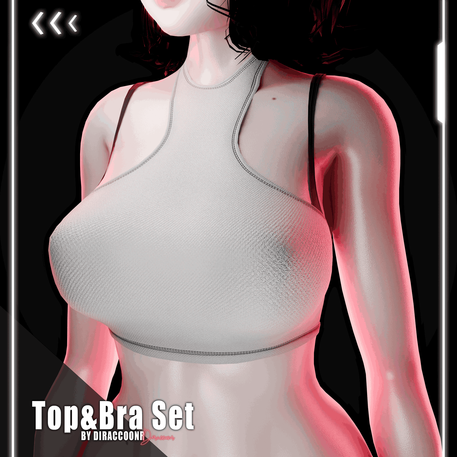 ♡ Top&Bra; Set