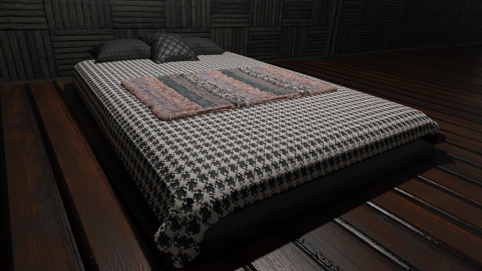 Cozy Flat Framed Bed