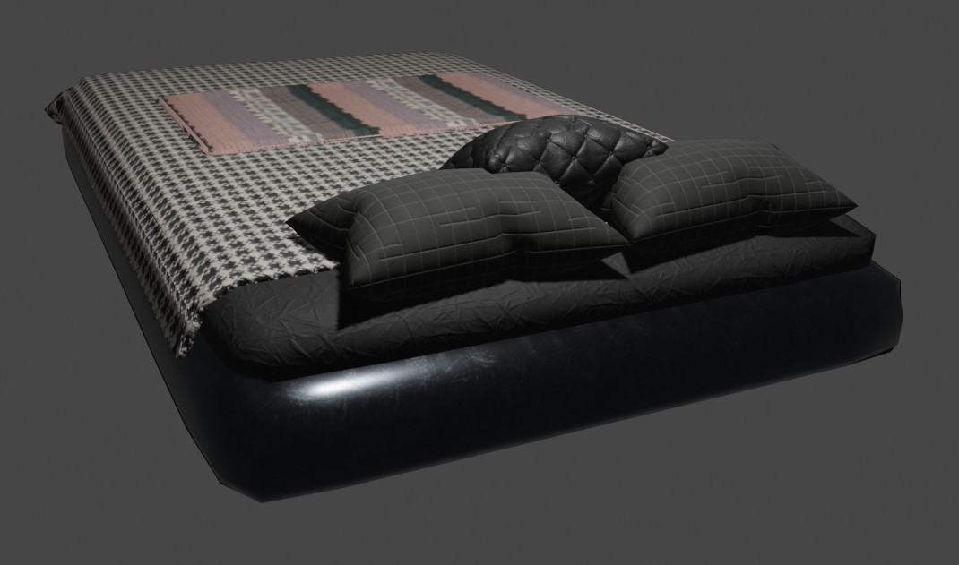 Cozy Flat Framed Bed