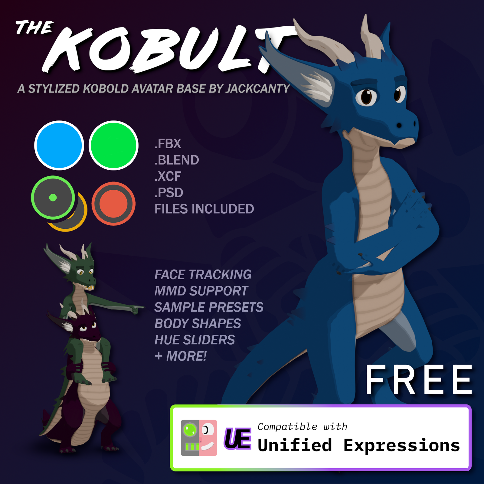 The Kobult - A Stylized Kobold Avatar Base