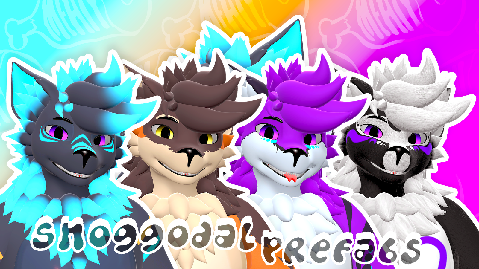 VRChat Fluffy Mohawk Hairstyle