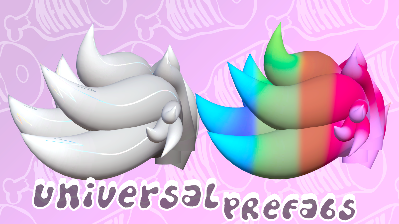VRChat Fluffy Mohawk Hairstyle