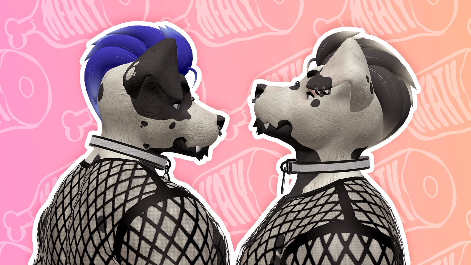 VRChat Slicked Back Hairstyle