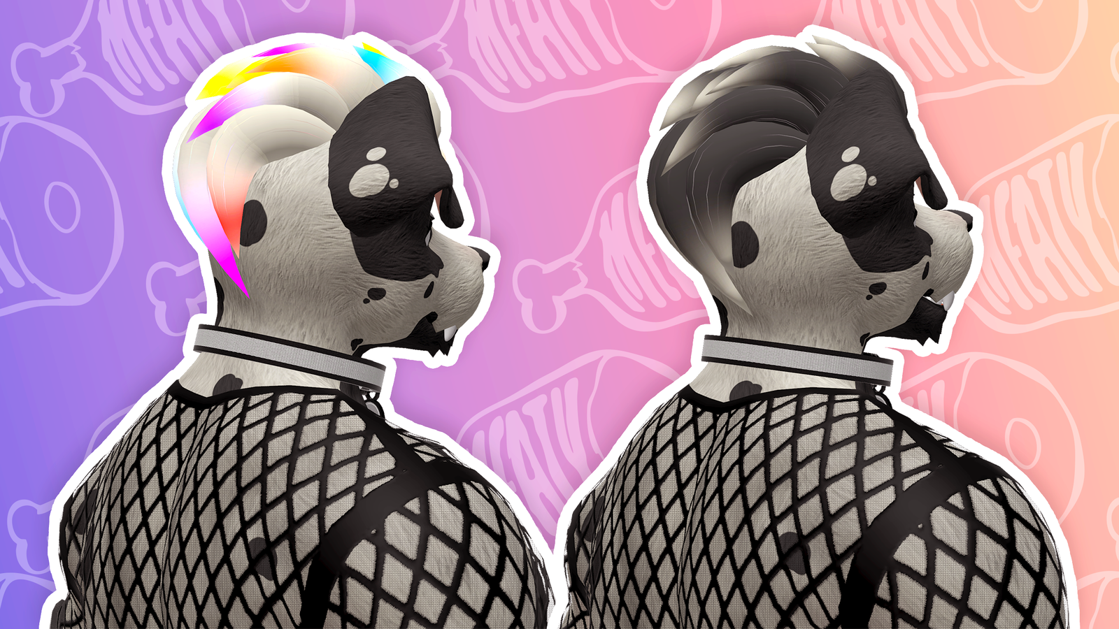 VRChat Slicked Back Hairstyle