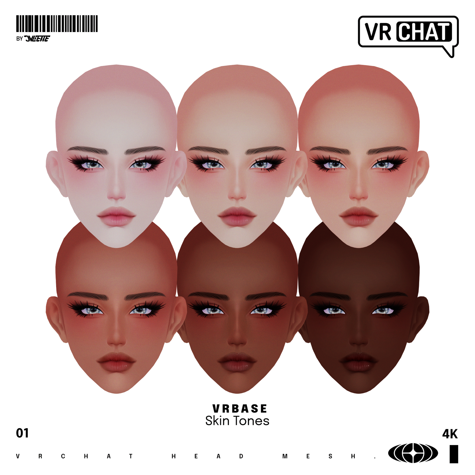 JULIET HEAD [VRChat Head Mesh]