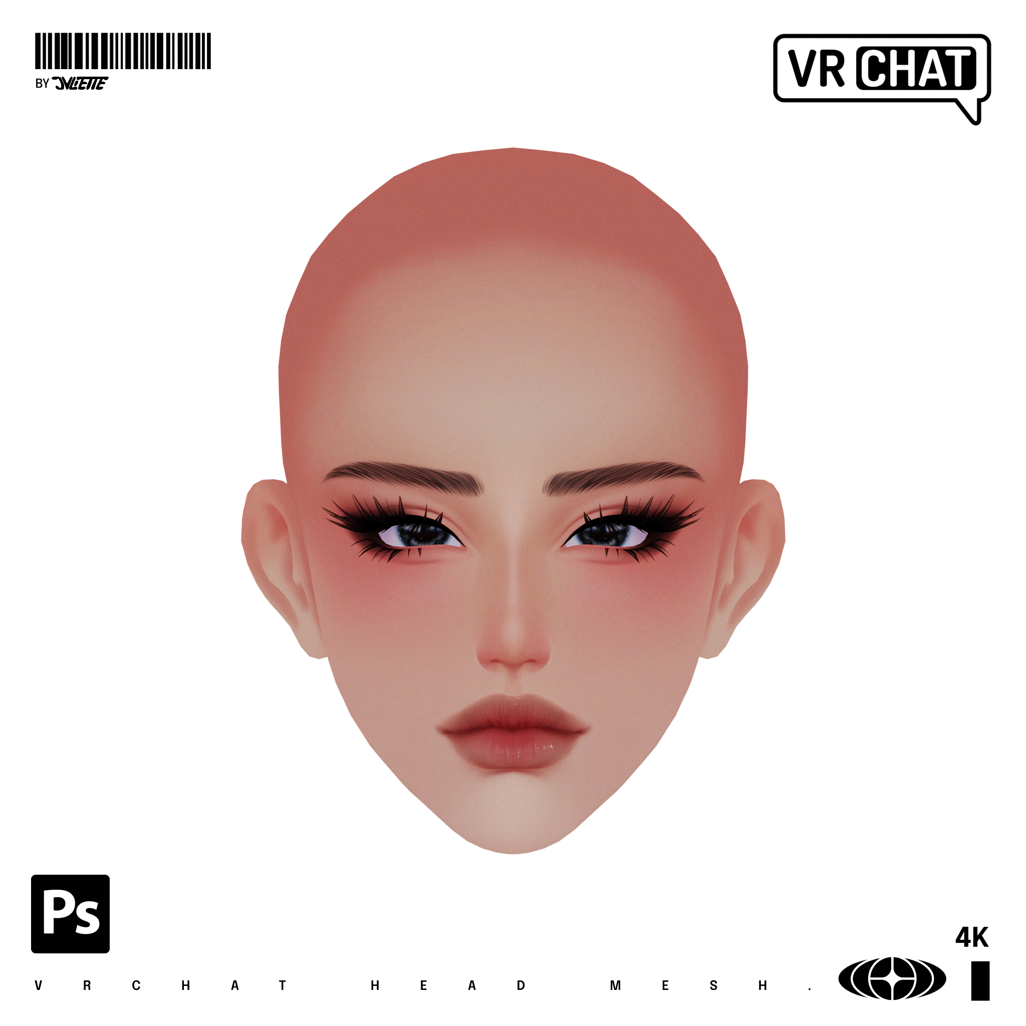 JULIET HEAD [VRChat Head Mesh]