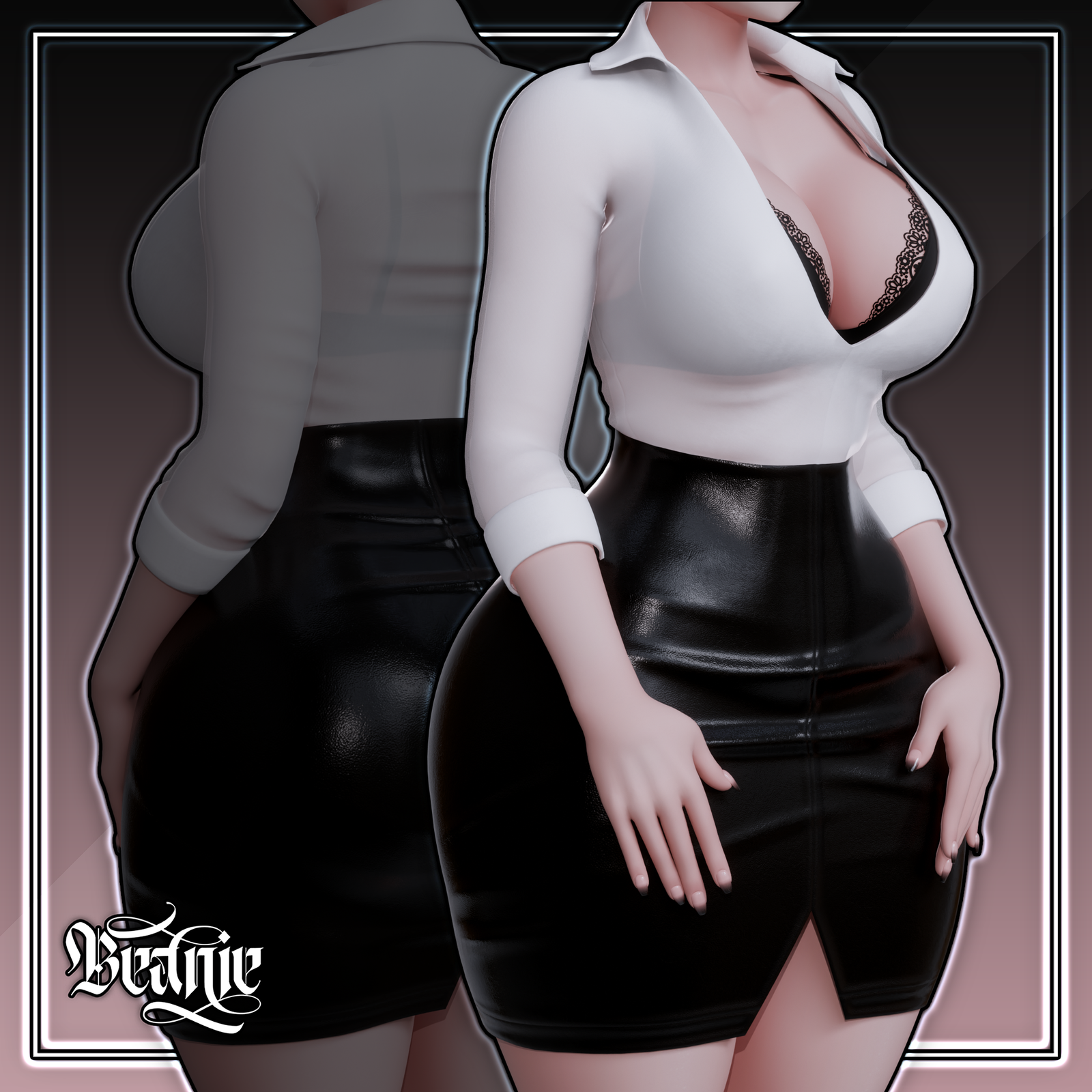 'Corrupted' Office Secretary Outfit