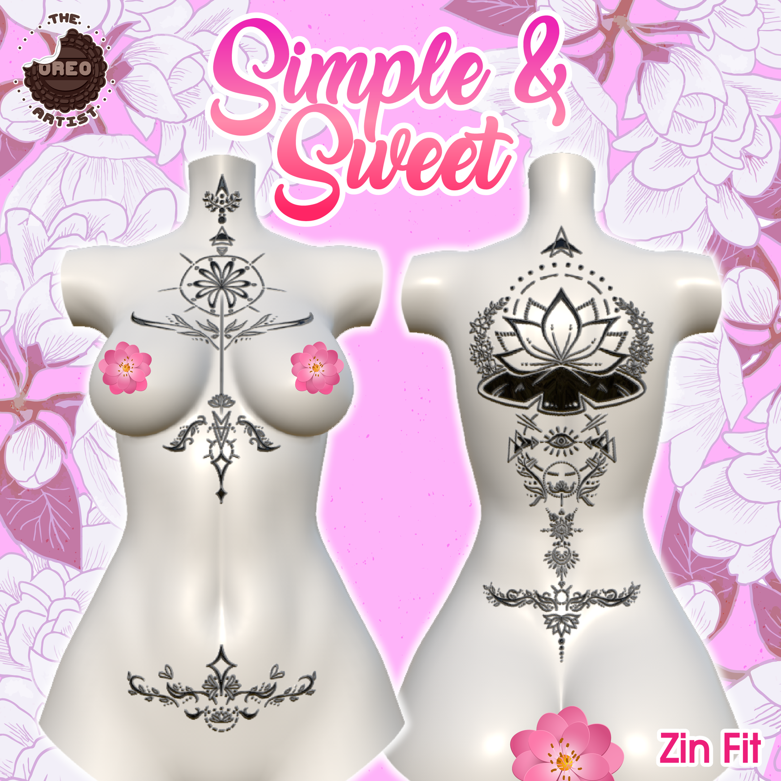 Simple & Sweet Tattoo For VRBase Egirl And ZinFit
