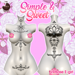 Simple & Sweet Tattoo For VRBase Egirl And ZinFit