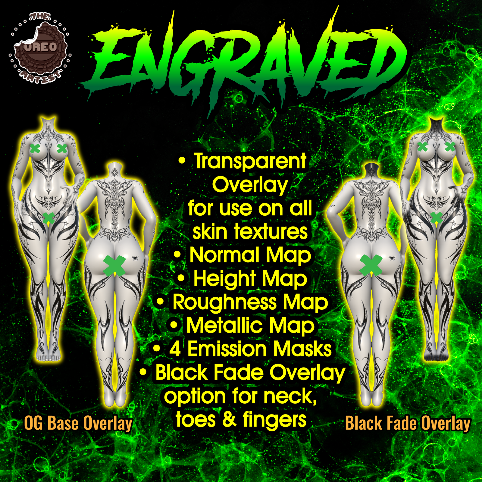 Engraved Tattoo for VRBase Egirl