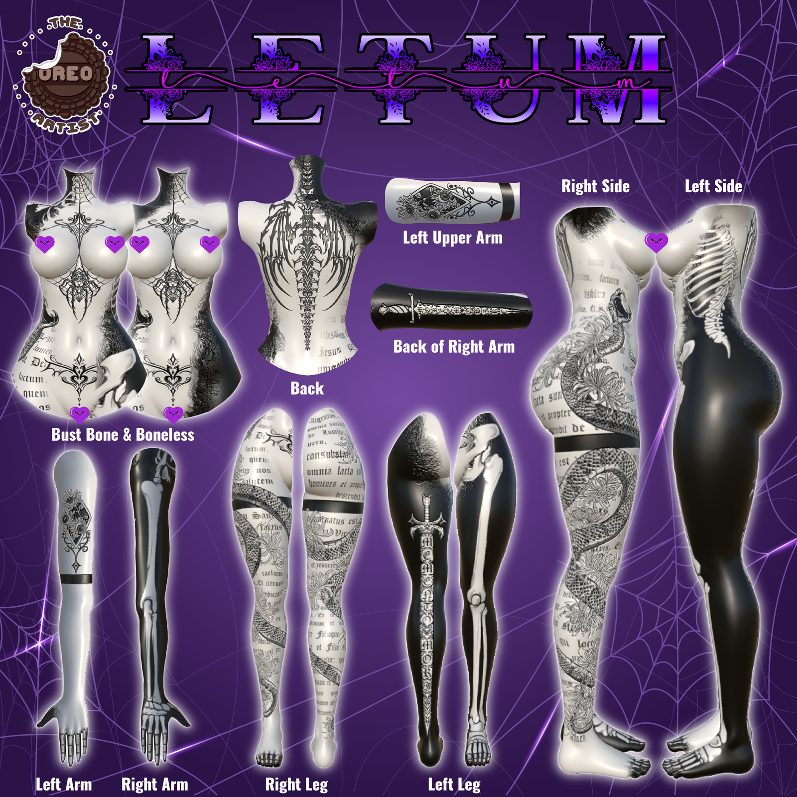 Letum Tattoo for VRBase Egirl