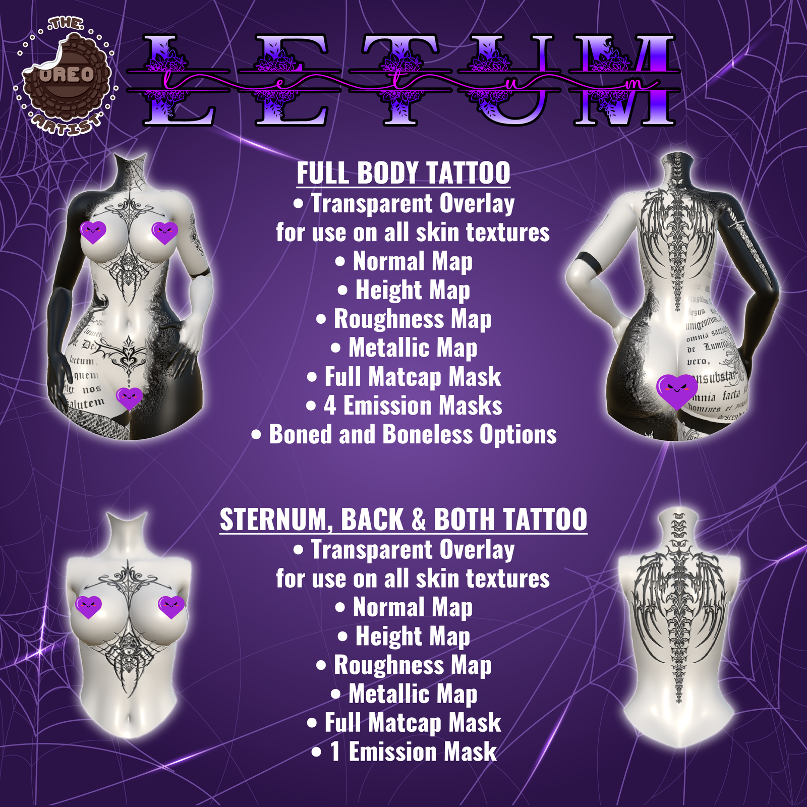 Letum Tattoo for VRBase Egirl