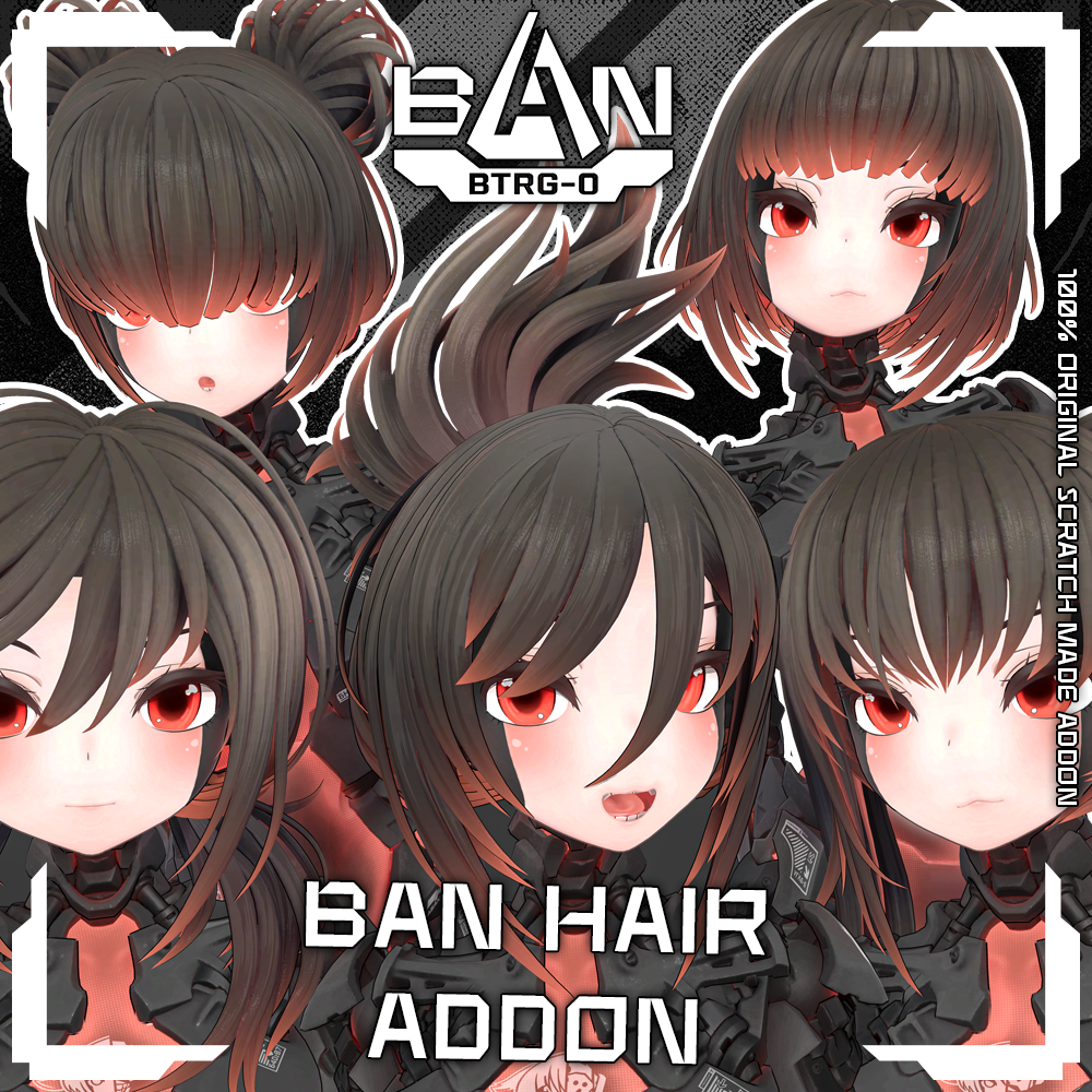 BAN Hair 5-Pack [Torinyan]