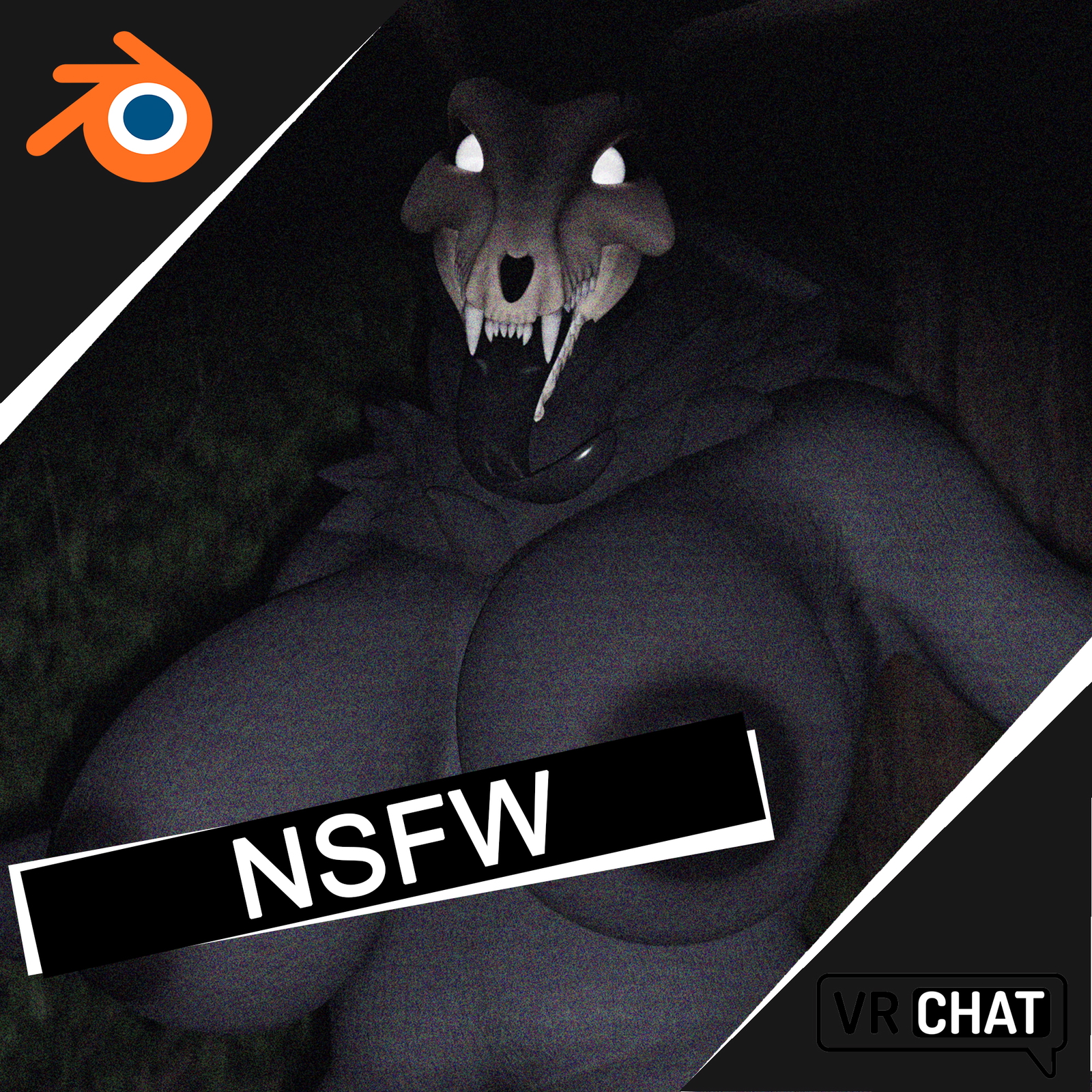 NSFW Wendigo Model for Blender and VRC