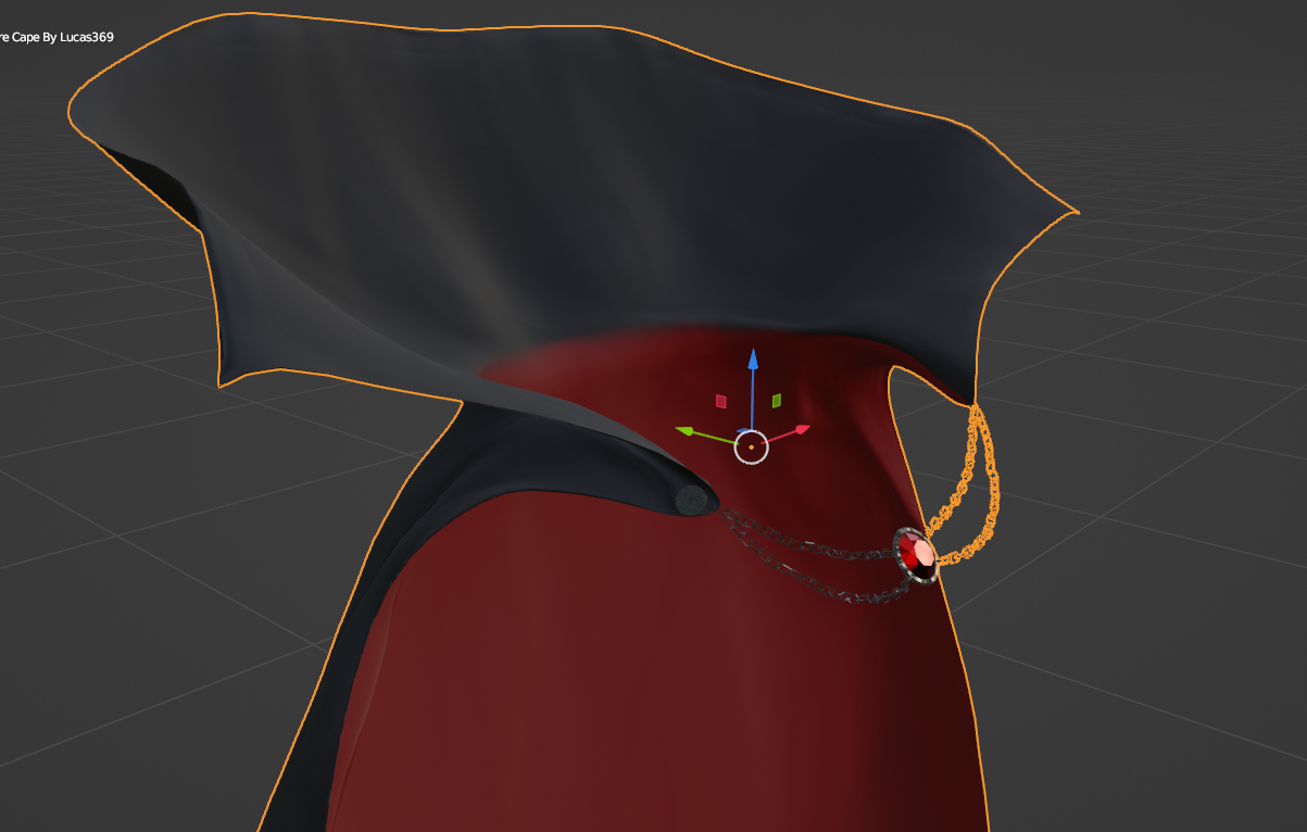 Classic Vampire Cape (Halloween Asset)