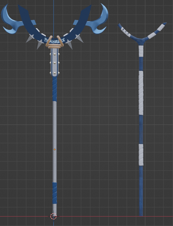 Metallic/Wooden Staff (Lovely Assistafff)