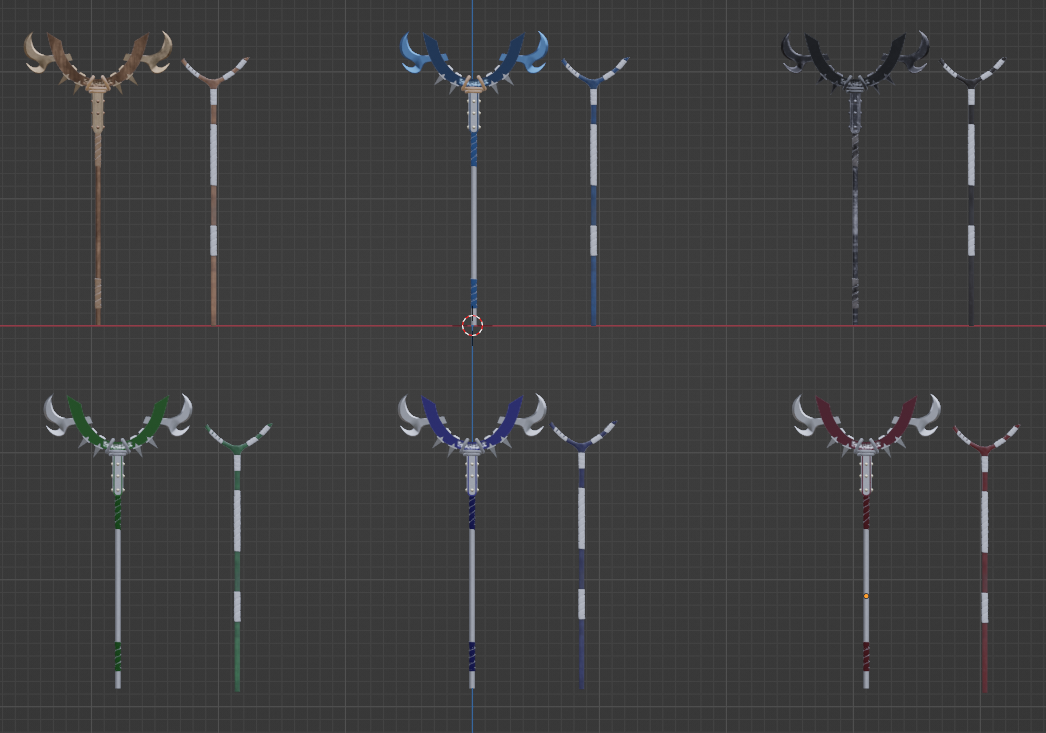 Metallic/Wooden Staff (Lovely Assistafff)